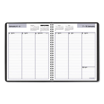 AT-A-GLANCE® Dayminder Weekly Planner, Vertical-column Format, 8.75 X 7, Black Cover, 12-month (jan To Dec): 2022 freeshipping - TVN Wholesale